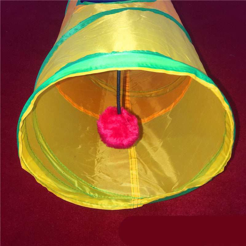 Rainbow Cat Tunnel Color Cat Climbing Frame Cat Litter