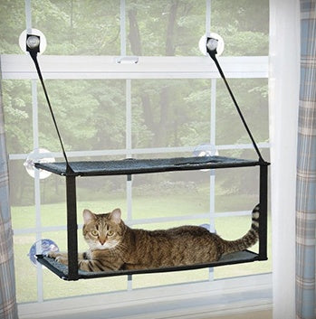 Cat bed cat hammock cat hammock removable and washable super suction cup cat pad window sill cat litter